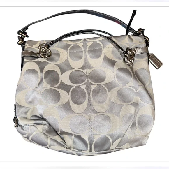 Vintage Coach Signature Sateen Brooke Hobo Bag - Picture 2 of 10